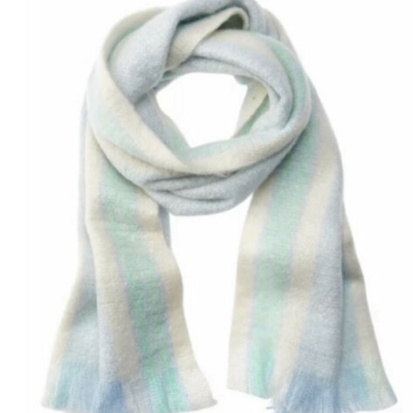 Free People Brushed Racer Stripe Blanket Scarf ~ NWT - Picture 1 of 7